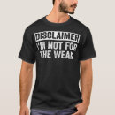 Recherche de disclaimer tshirts Faible