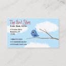 Recherche de oiseau bleu cartes visite Customer