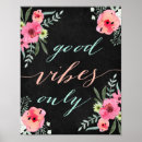 Suche nach good vibes only poster Inspirational