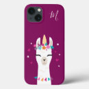Recherche de lama drôle iphone coques Monogramme
