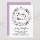 Recherche de violet baby shower invitations Au