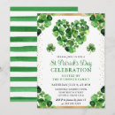 Recherche de trèfle quatre feuilles invitations Irlandais