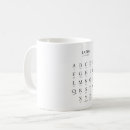 Recherche de latin tasses Noir et blanc