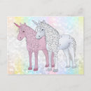 Recherche de licorne cartes postales Élégant