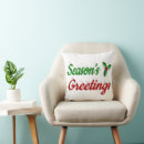 Recherche de joyeuses fêtes coussins Rouge