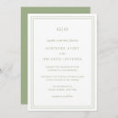 Recherche de sage green mariage invitations Élégant