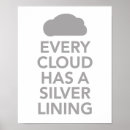 Suche nach wolken poster Grau