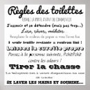 Suche nach toiletten poster Regeln