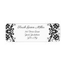 Recherche de rsvp mariage autocollants Noir et blanc