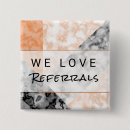 Recherche de client de client badges Promotionnel