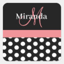 Suche nach weiße rosa polka Monogramm