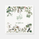 Recherche de vintages mariage serviettes Verdure