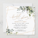 Recherche de monogram bridal shower invitations Élégant