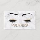 Recherche de sourcils cartes visite Extensions de cils