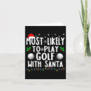 Suche nach golf spielen karten Santa