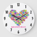 Recherche de rose néon horloges Fleurs