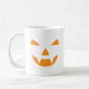 Recherche de citrouille effrayant tasses Visage