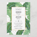 Recherche de feuille banane invitations Vert