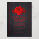 Suche nach schwarze und rote hochzeit einladungen Blume