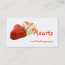Recherche de coeur romantique cartes visite Coeurs