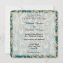Recherche de turquoise de paon invitations Blanc