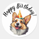Recherche de corgi dog autocollants Anniversaire