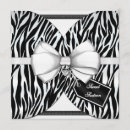Recherche de zèbre blanc noir invitations Élégant