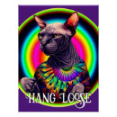 Recherche de chat hippie posters Drôle