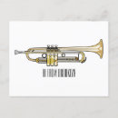 Recherche de trompette cartes postales Musique