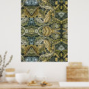 Recherche de motif floral posters Doré