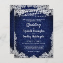 Recherche de dentelle bleu marine invitations Lumières de chaîne