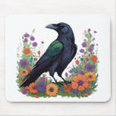 Recherche de corbeau tapis souris Noir