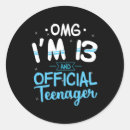 Recherche de anniversaire adolescent autocollants 13 ans