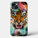 Recherche de tête de tigre iphone coques Prédateur