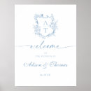 Recherche de dusty blue mariage signalisations Monogramme