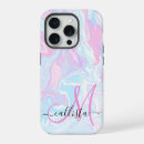 Recherche de marbre bleu iphone coques Encre liquide