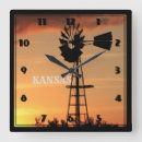Recherche de moulin vent horloges Silhouette