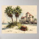 Suche nach schatztruhe poster Strand