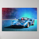 Recherche de voiture bleue posters Race
