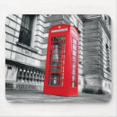 Recherche de cabine téléphonique tapis souris Rouge