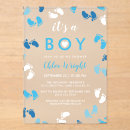 Recherche de empreinte de pas de bébé Baby shower garçon