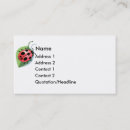 Recherche de chanceux cartes visite Coccinelle