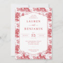 Recherche de illustration vintage invitations Rouge
