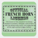 Recherche de française autocollants Corne