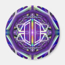 Recherche de mandala coloré magnets Violet