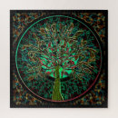 Recherche de arbre de la vie puzzles Vert