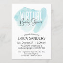 Recherche de blue watercolor baby shower invitations Aquarelle bleue