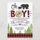 Recherche de ourson baby shower invitations Rustique