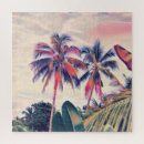 Suche nach tropischer sonnenuntergang puzzle Aquarell