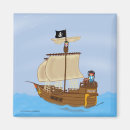 Recherche de bateau de pirate magnets Pirates
